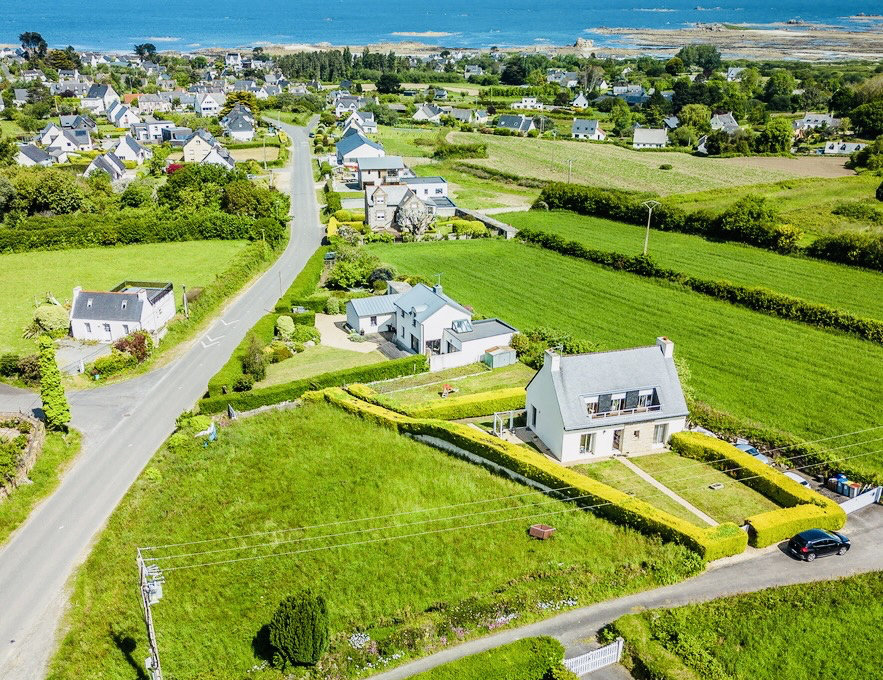 TREVOU TREGUIGNEC - Beau Terrain de 500 m2 - VUE MER Terrain Vente